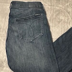 Calvin Klein Women's Dark Blue Straight Leg Jeans